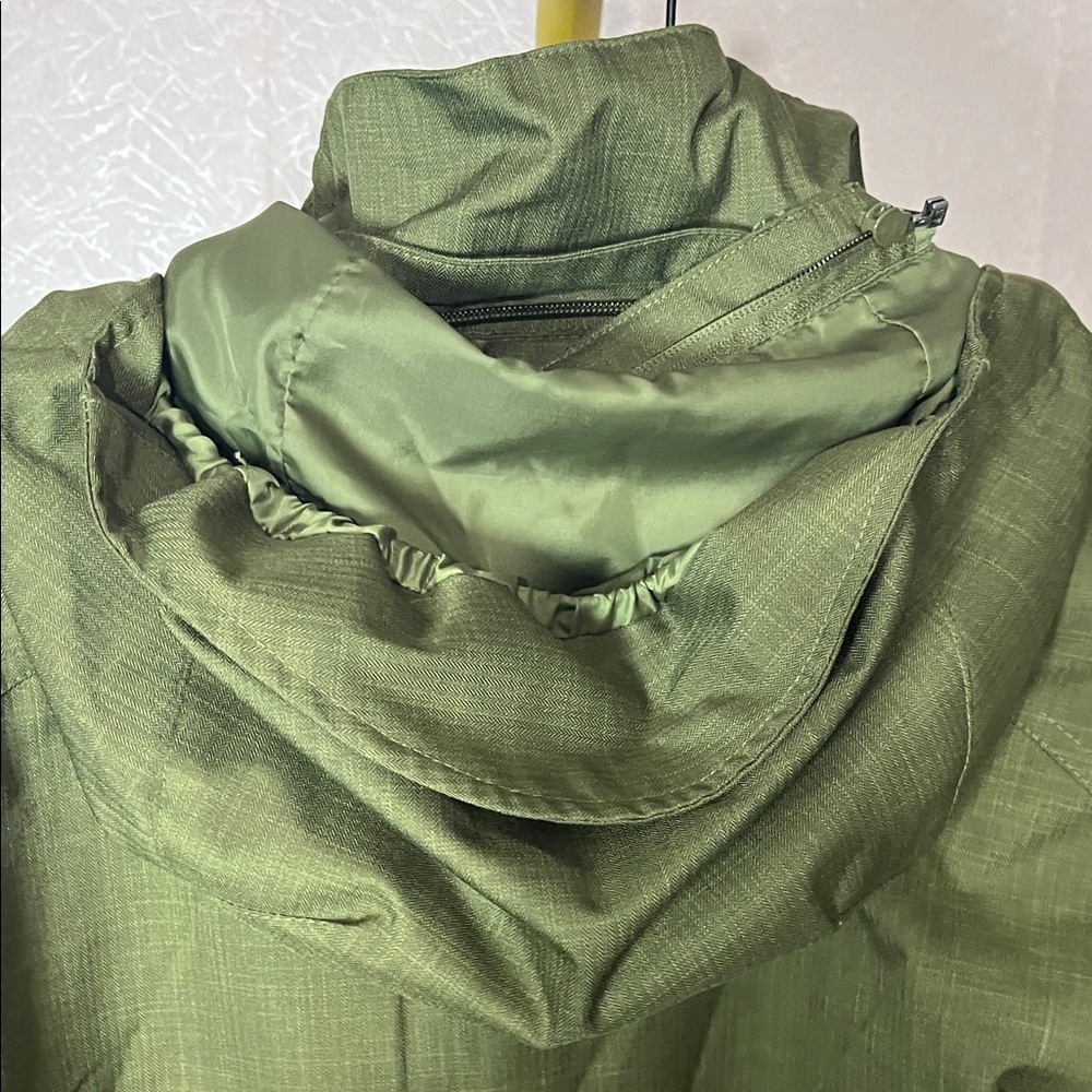 North End Olive Utility Hooded Jacket for Women - Picture 3 of 11
